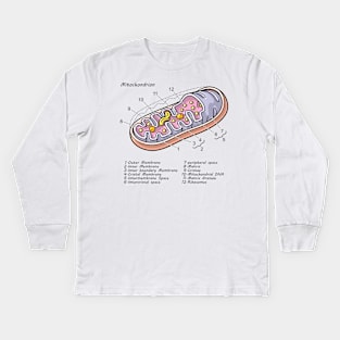 Mitochondrion Cell Biology Diagram Kids Long Sleeve T-Shirt